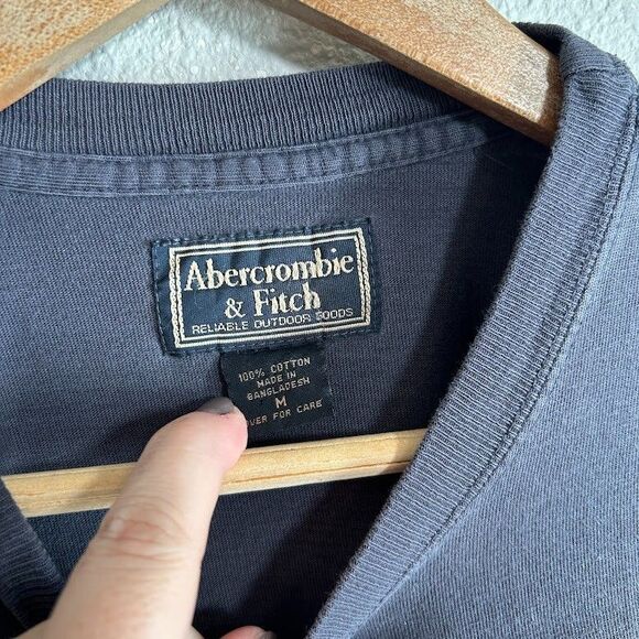 VTG Y2k Abercrombie & Fitch Mens Graphic T Shirt M Short Sleeve 100% Cotton - Picture 7 of 7